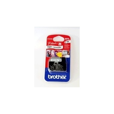 Brother 12MM TAPE Blac on white 4m 4